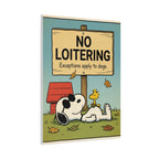 No Loitering Canvas