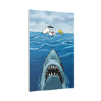Snoopy Shark Scene Canvas