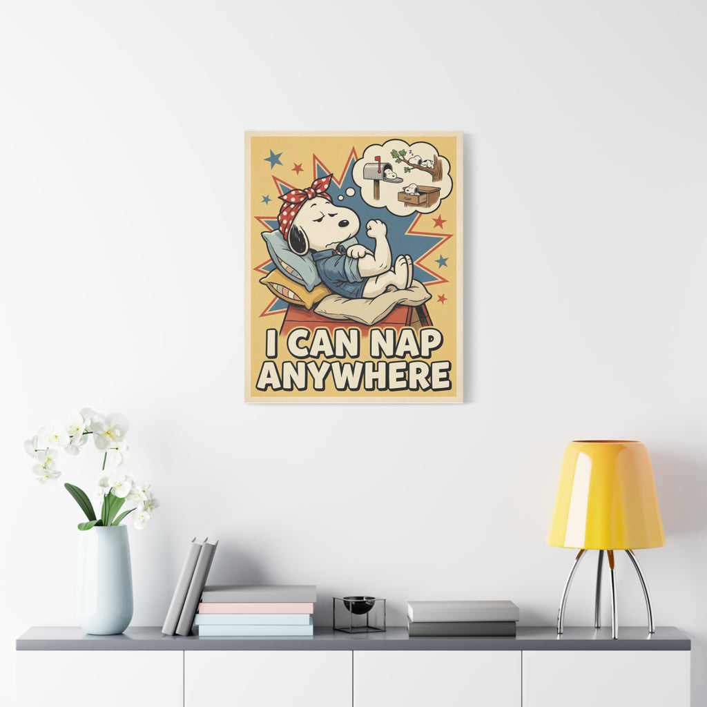 I Can Nap Anywhere Canvas