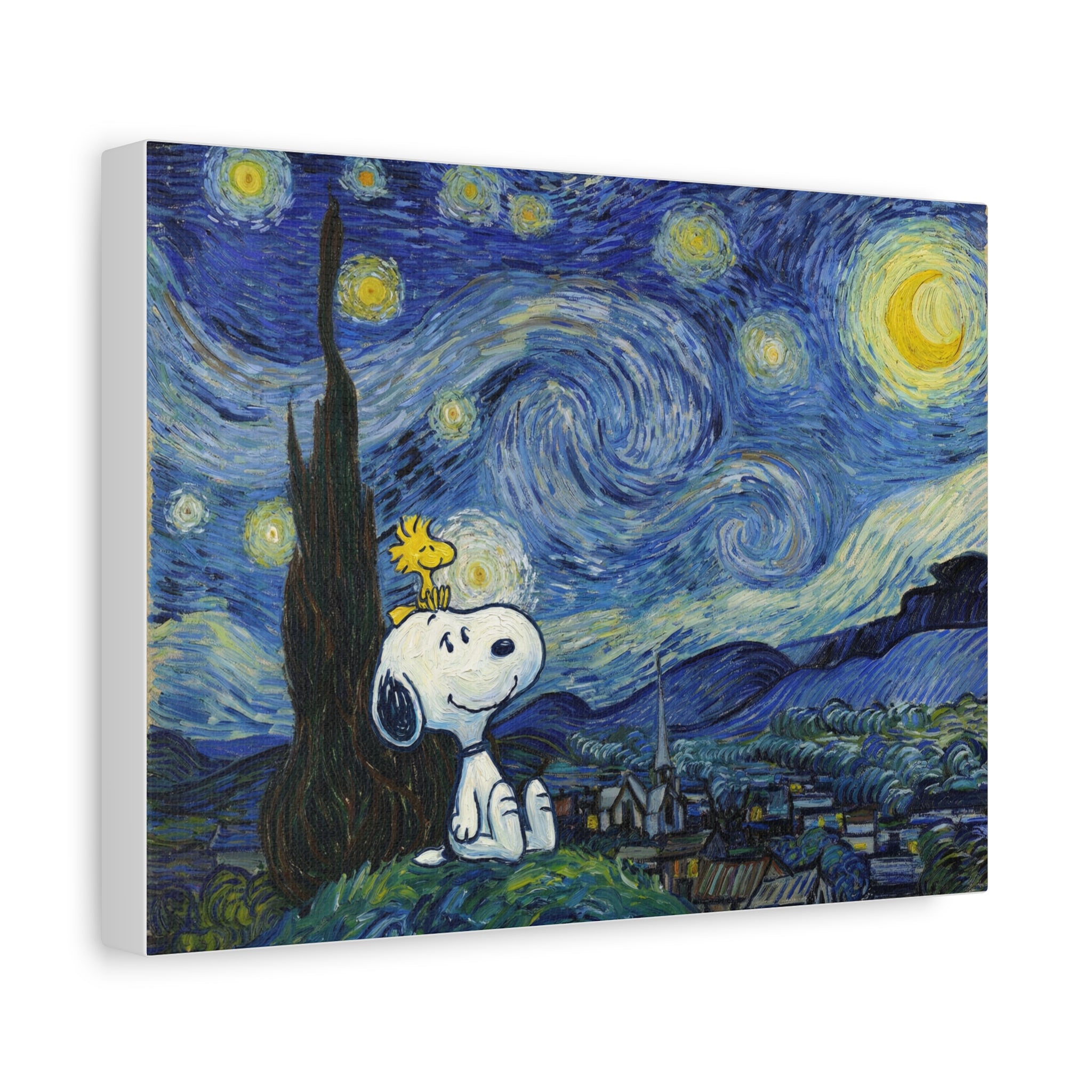 Snoopy Starry Sky Canvas