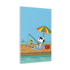 Fishing By Pier Canvas