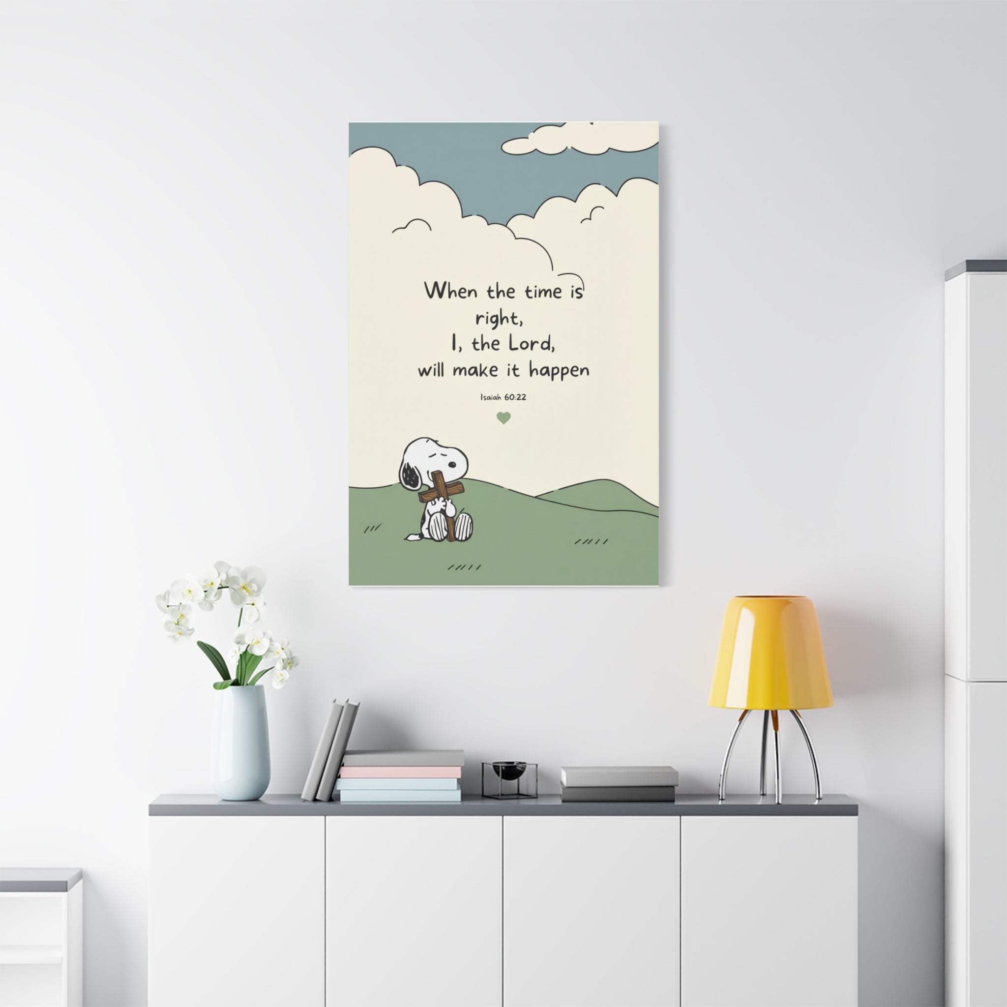 Isaiah 60:22 Snoopy Canvas