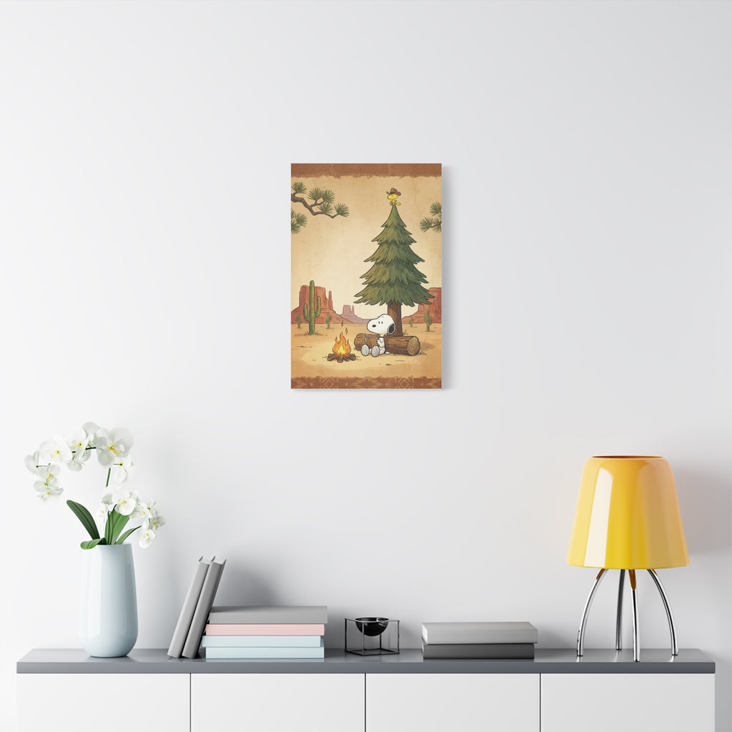 Snoopy Campfire Canvas