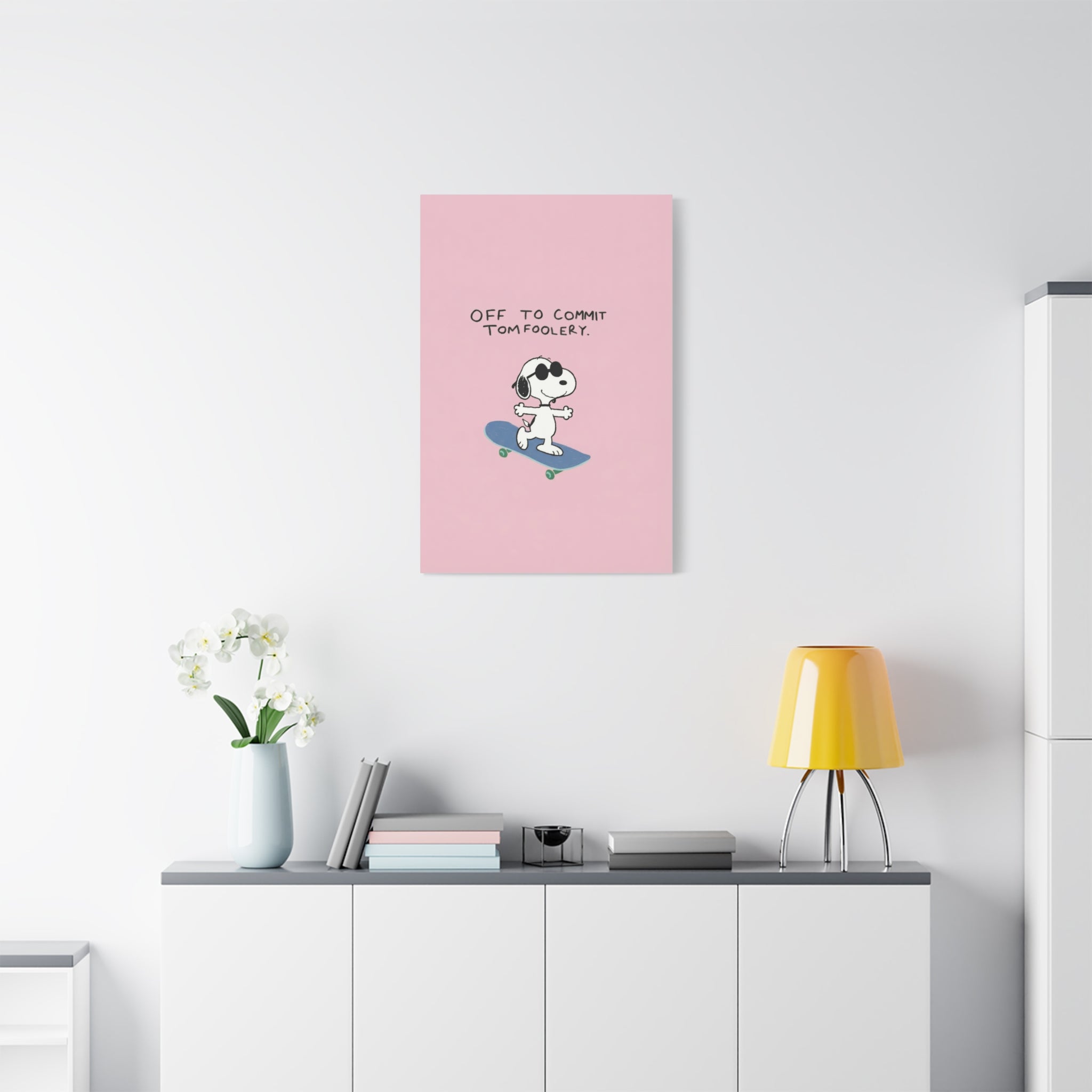 Snoopy Cartoon Poster Canvas