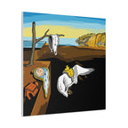 Melting Clocks Snoopy Canvas
