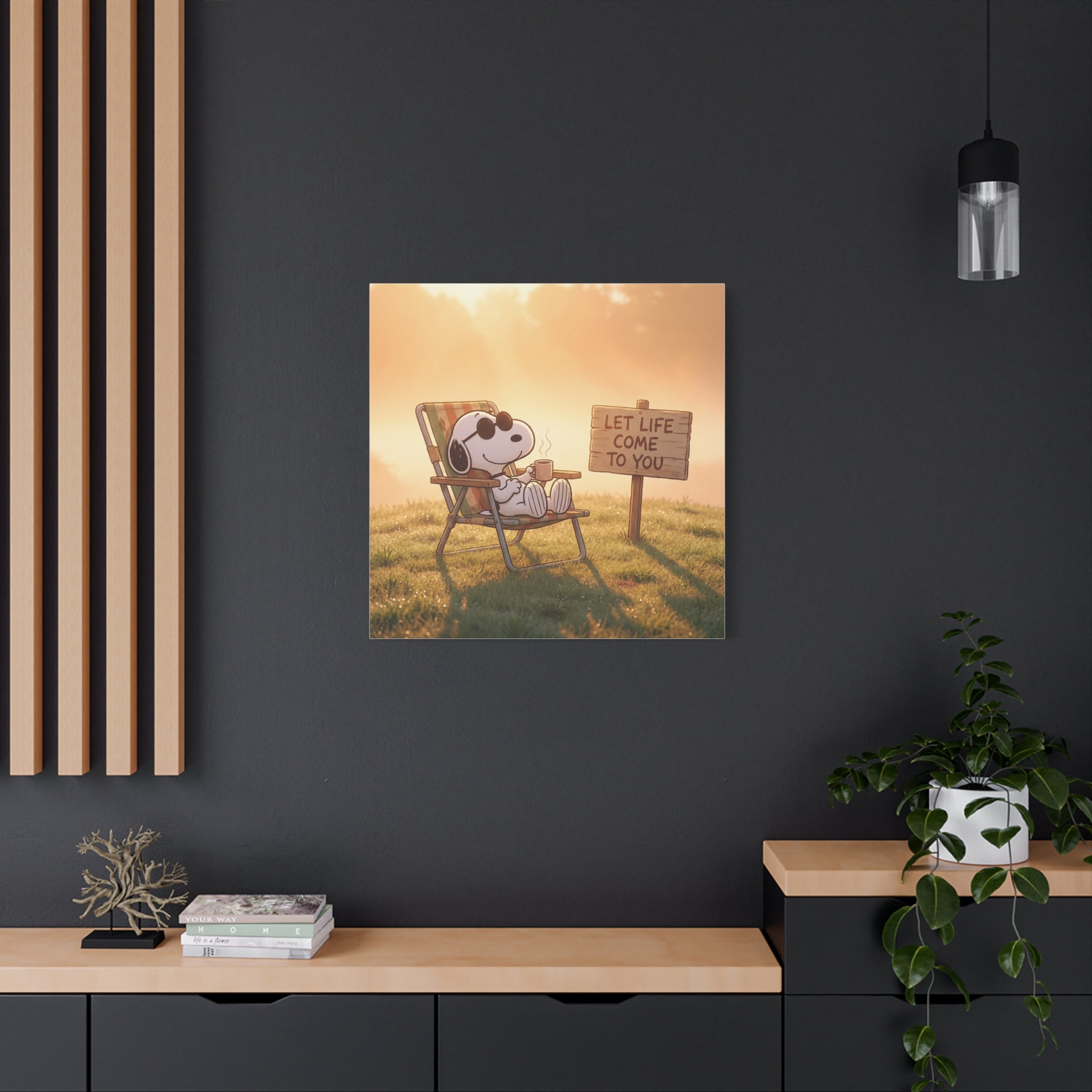 Relaxing Snoopy Canvas