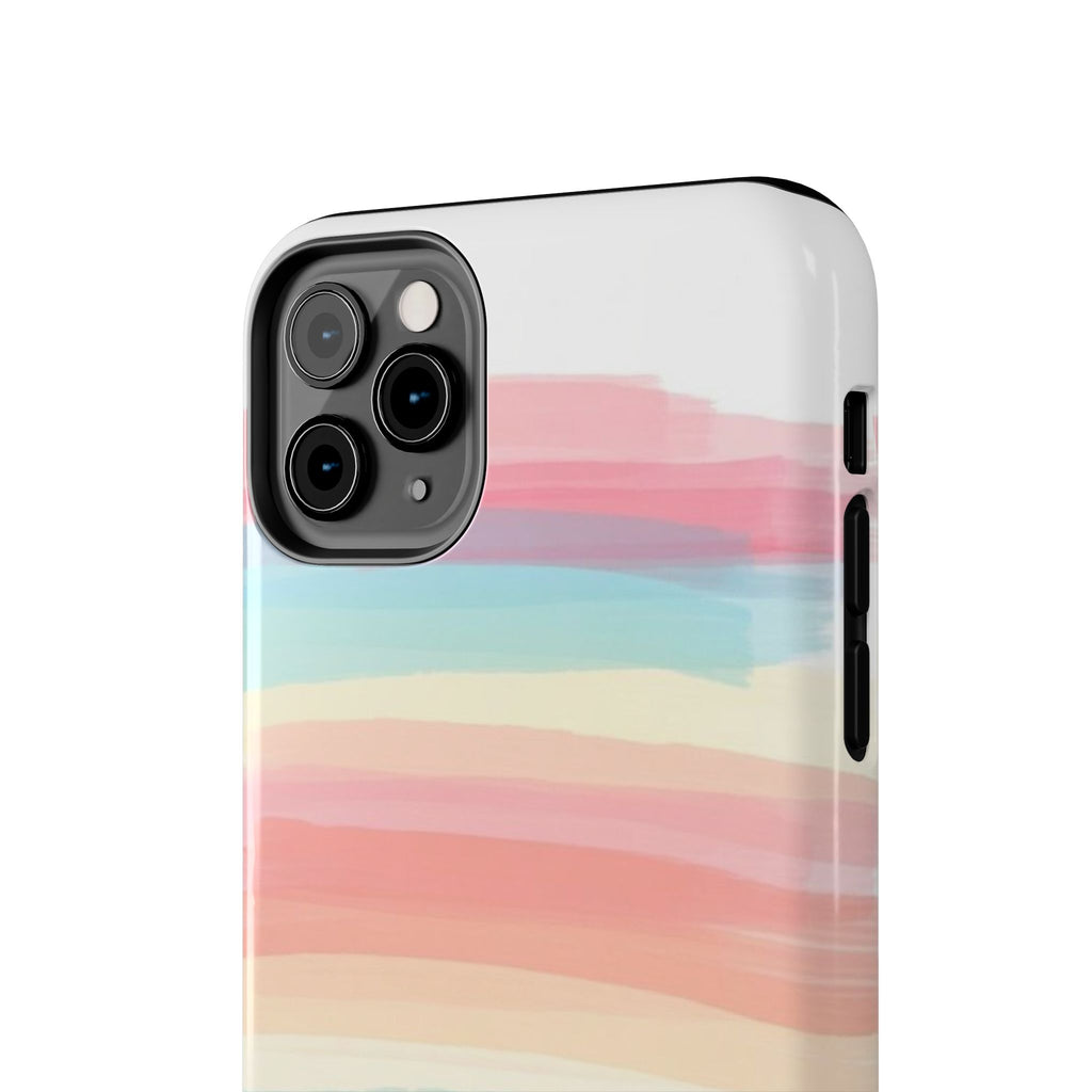 Rainbow Stripe Snoopy Phone Case