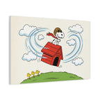 Flying Doghouse Canvas