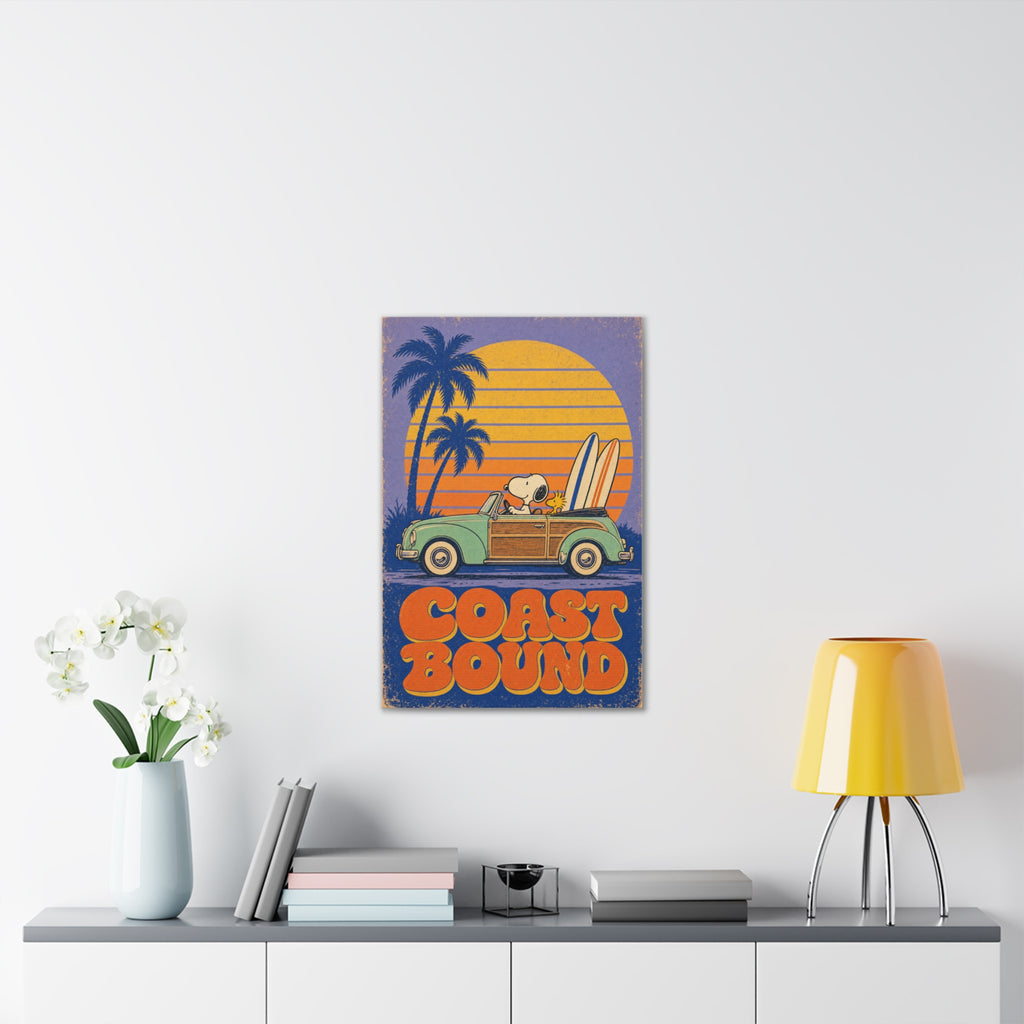 Snoopy VW Woody Canvas