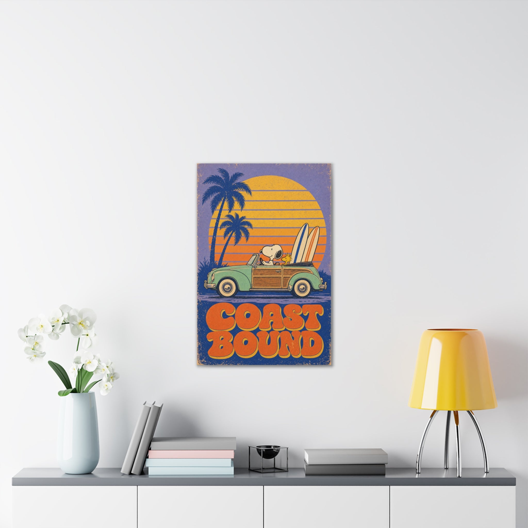 Snoopy VW Woody Canvas