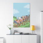 Snoopy Roller Coaster Canvas