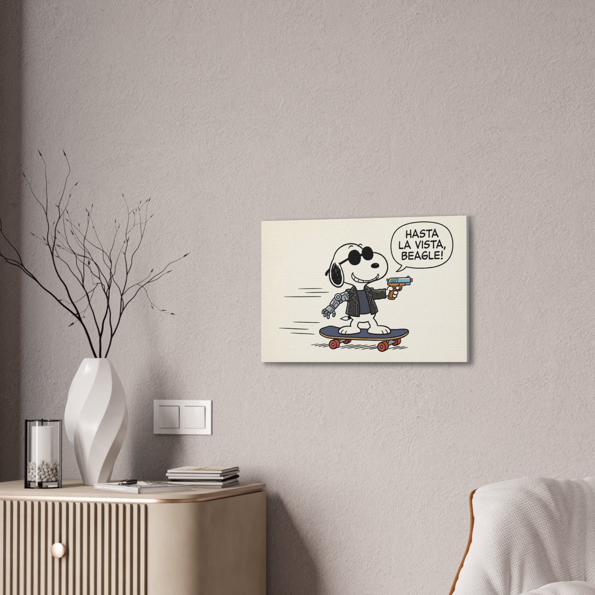 Terminator Beagle Canvas
