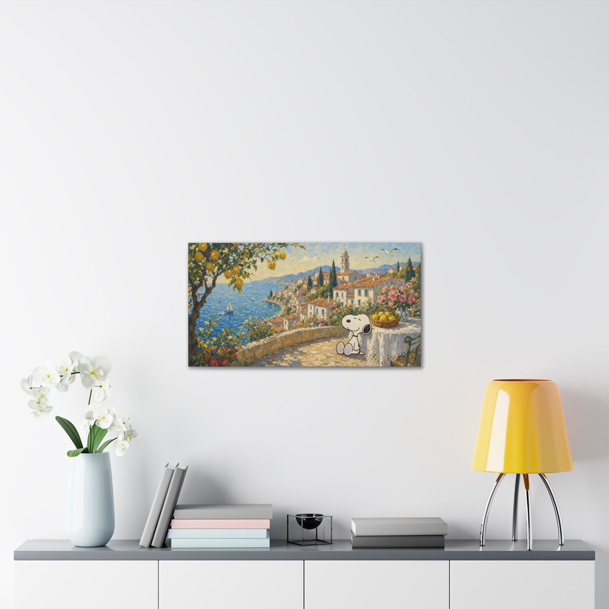 Mediterranean Seaside Canvas