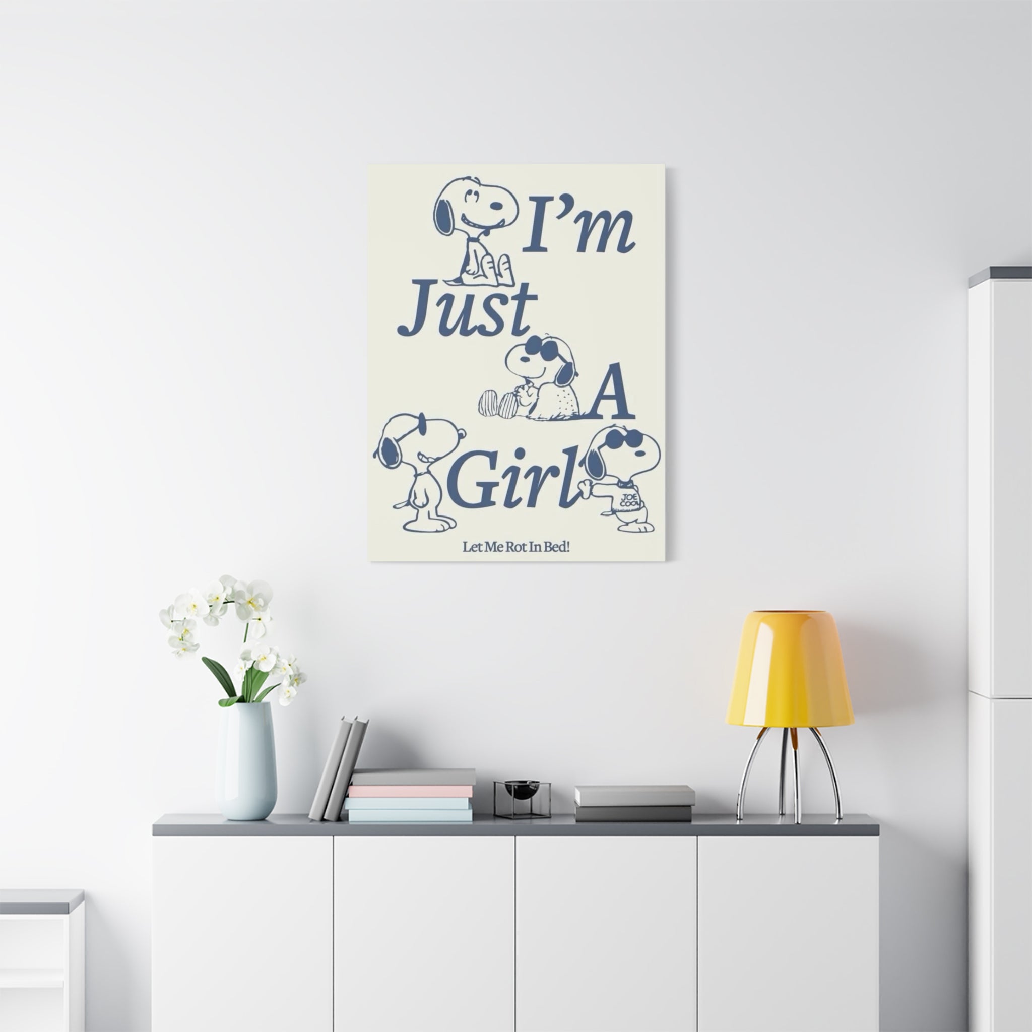 I'm Just A Girl Canvas