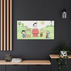Woodstock Cartoon Scene Canvas