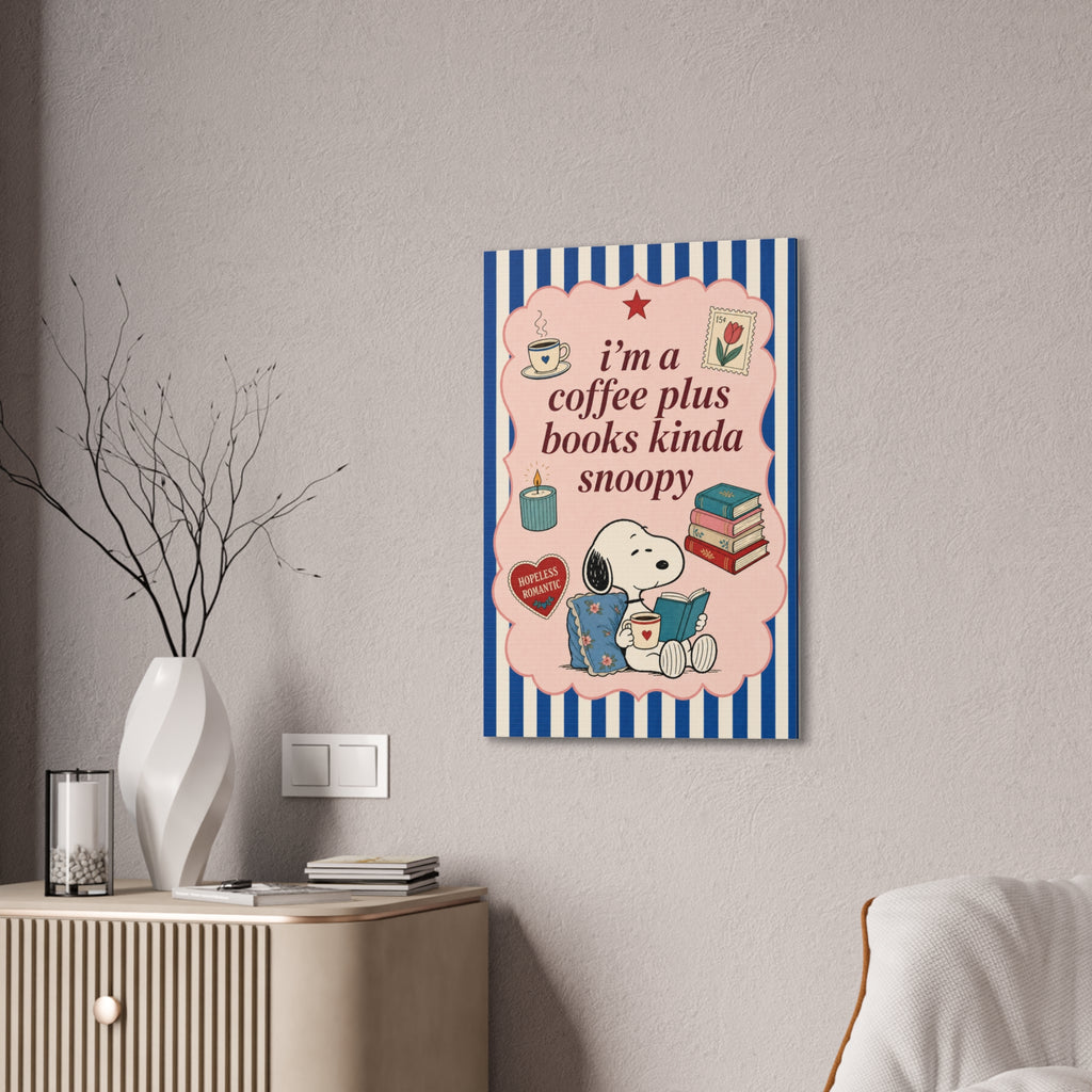 Coffee Plus Books Canvas