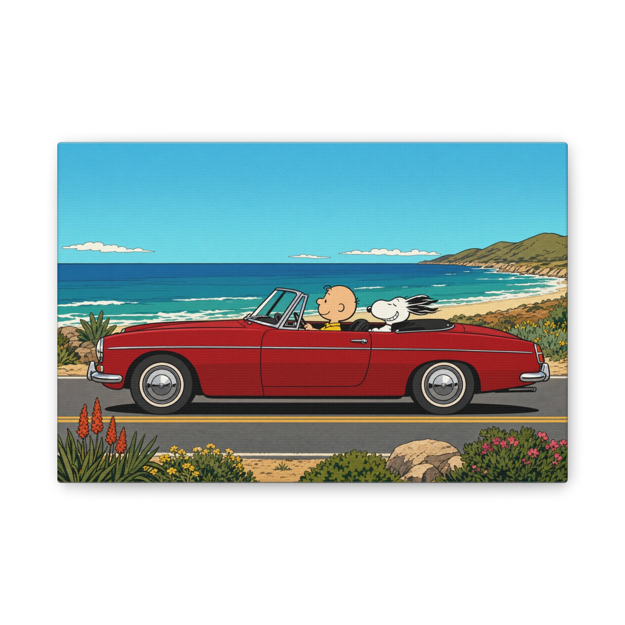 Snoopy Red Convertible Canvas