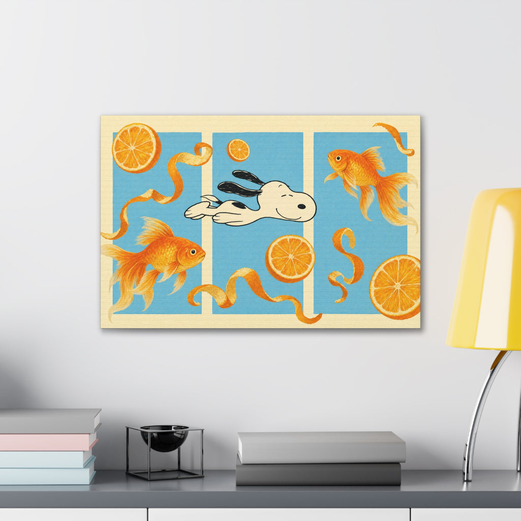 Goldfish Swim Canvas