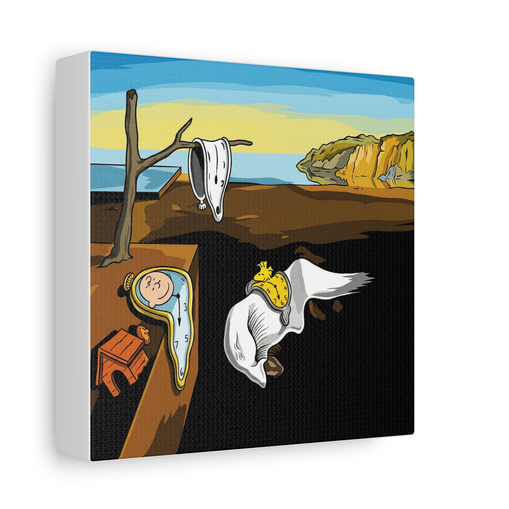 Melting Clocks Snoopy Canvas