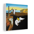 Melting Clocks Snoopy Canvas