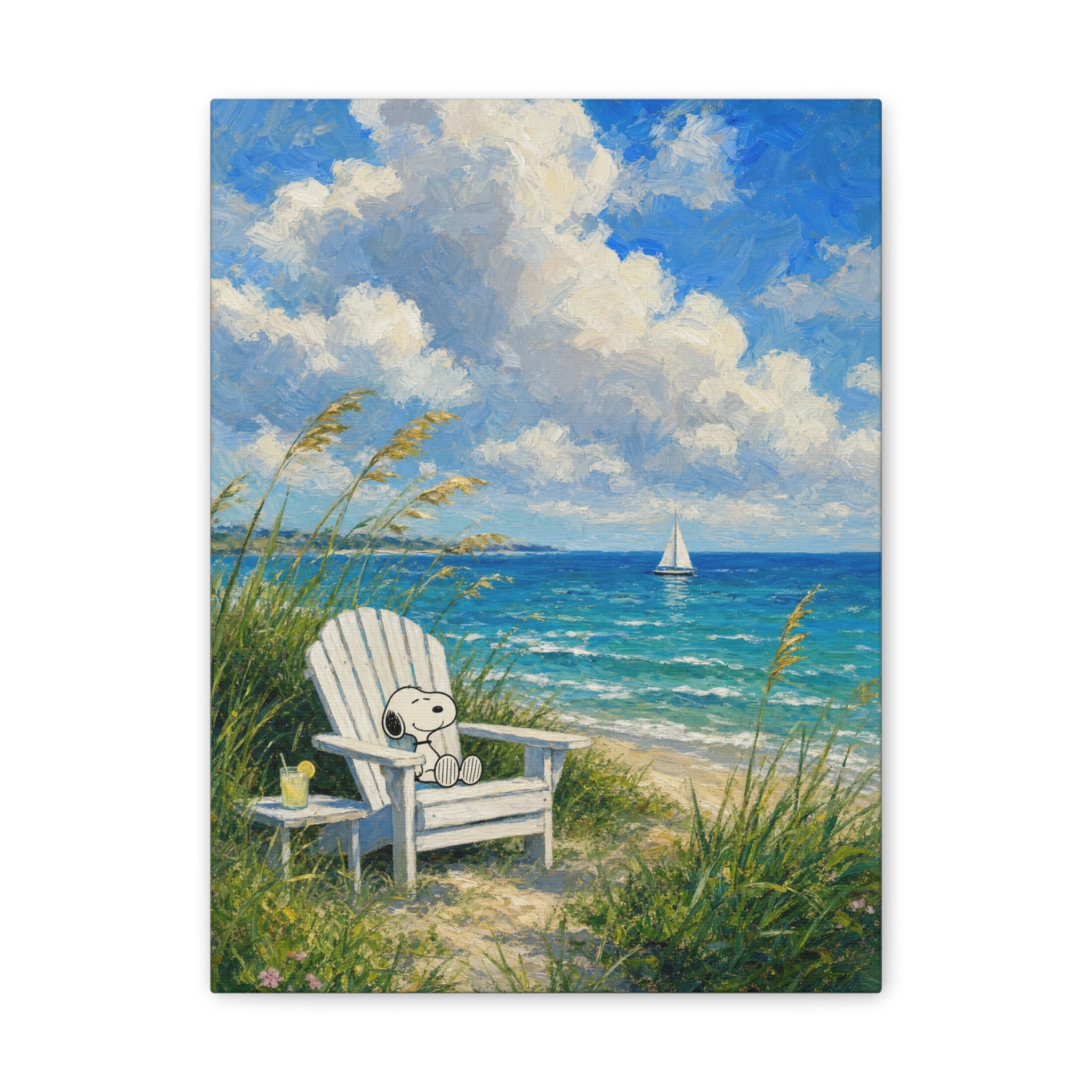 Teddy Bear Beach Canvas