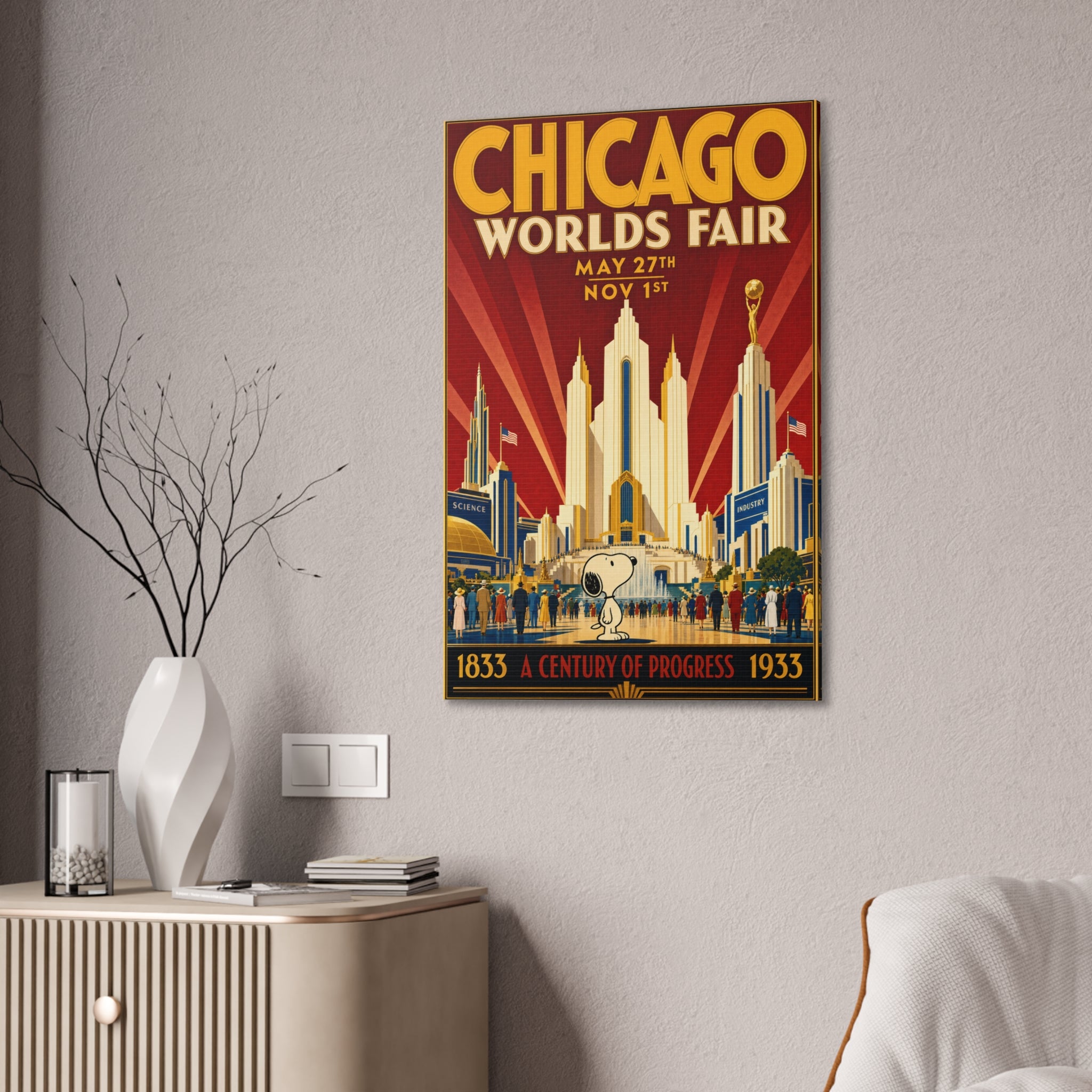 Chicago 1933 Fair Canvas