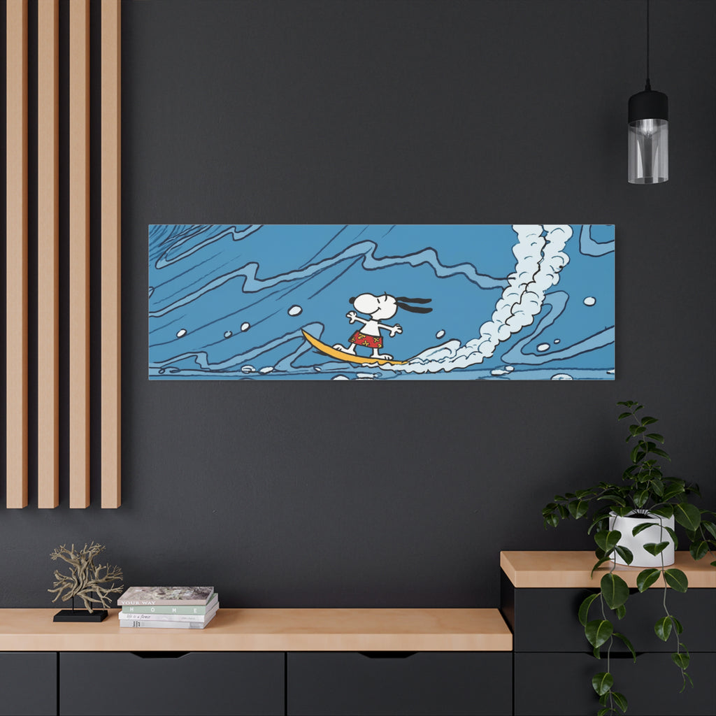 Surfing Snoopy Canvas