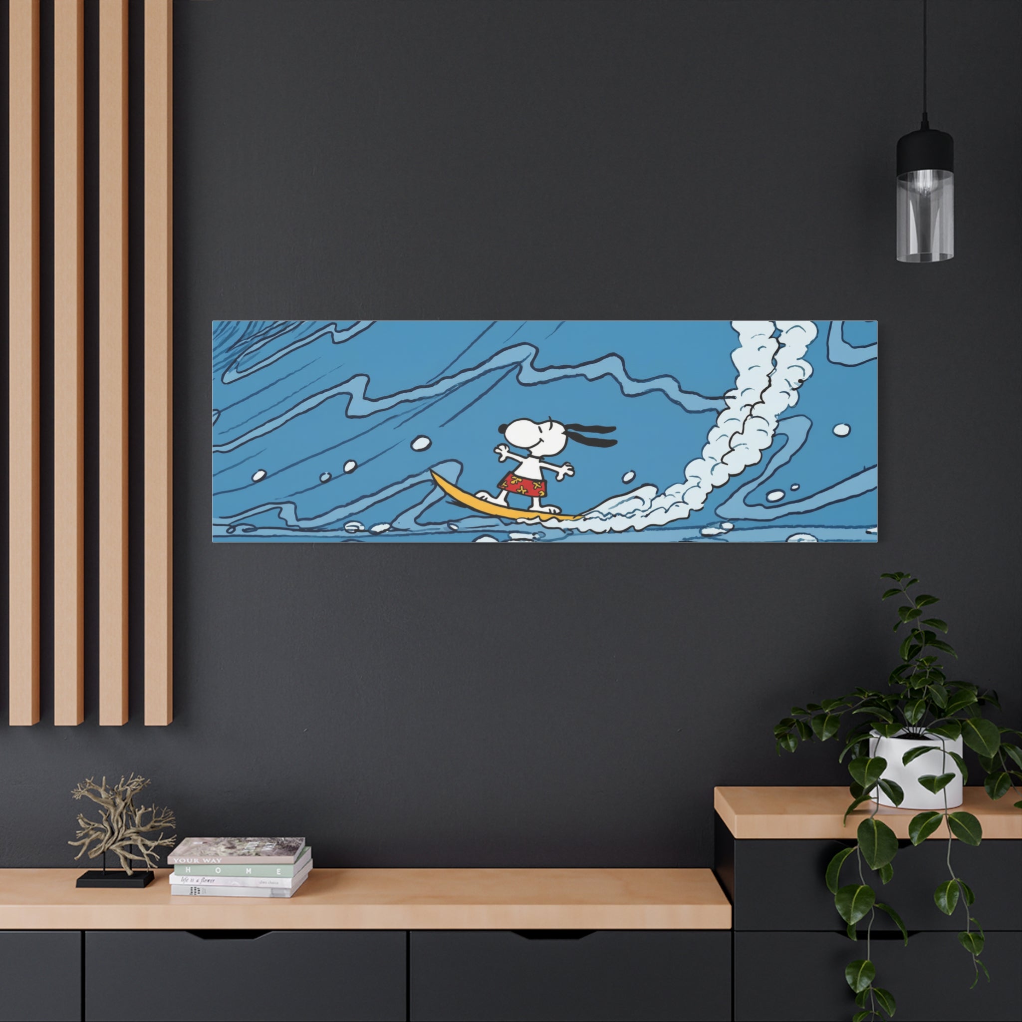 Surfing Snoopy Canvas