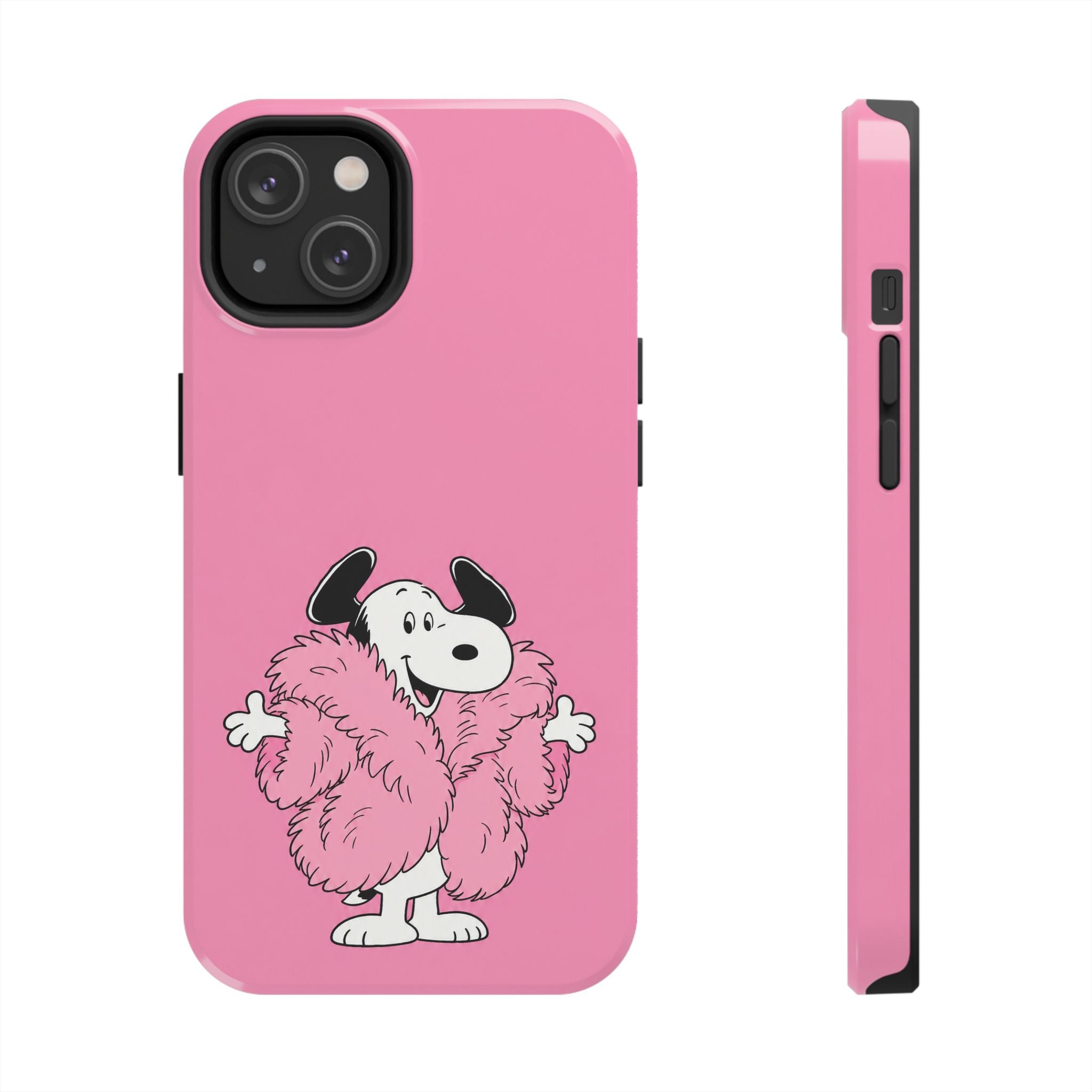 Pink Fuzzy Coat Case