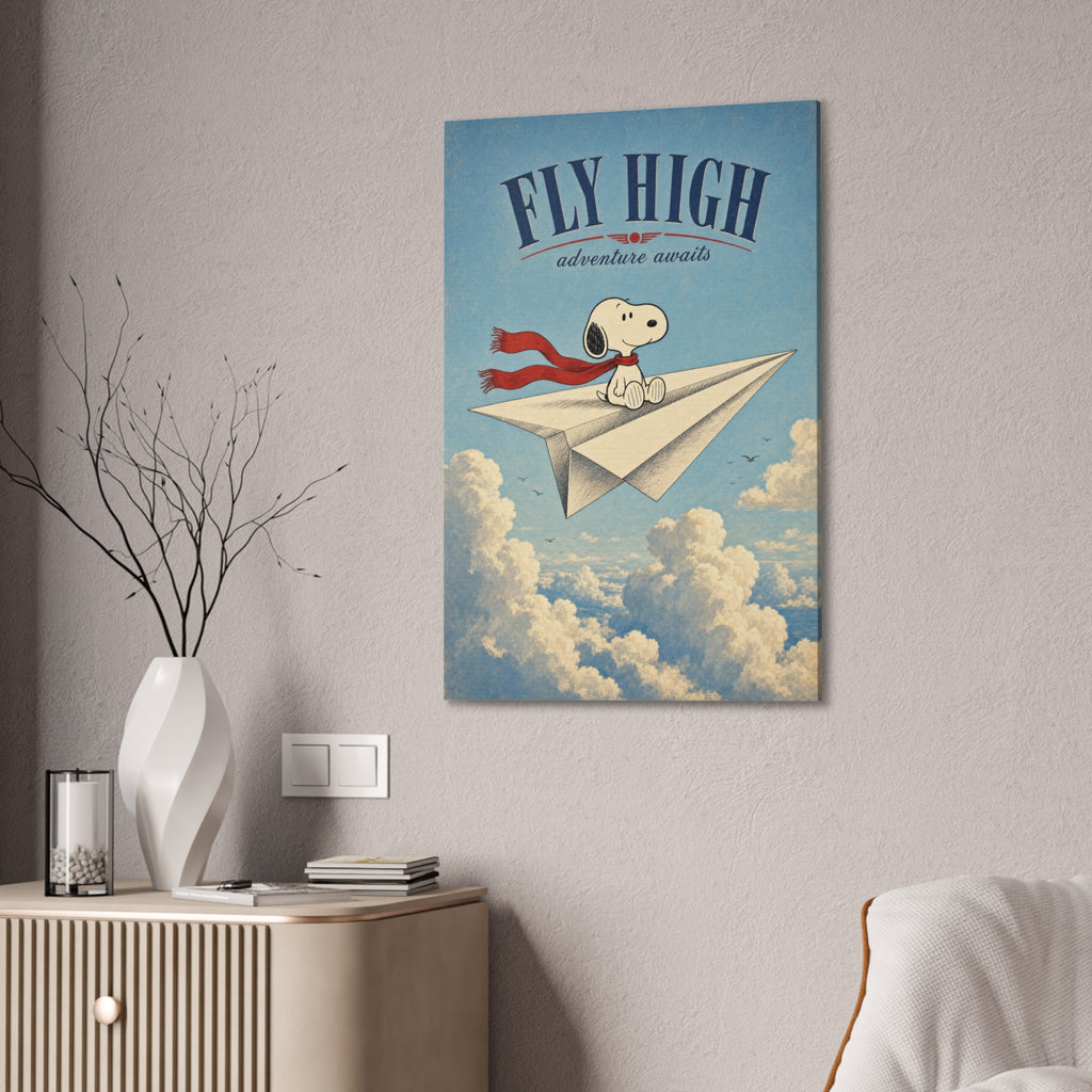 Snoopy Fly High Canvas