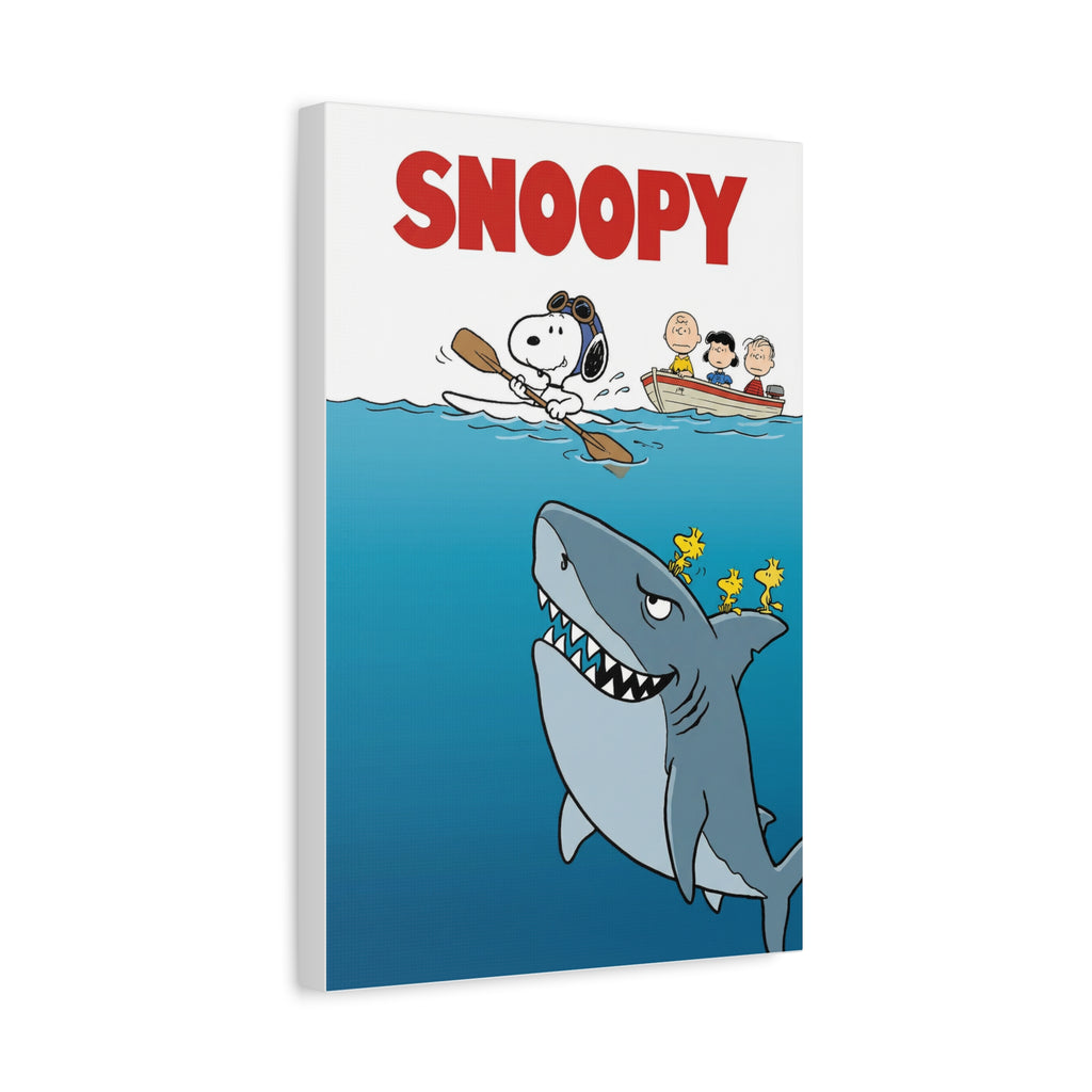 Snoopy Jaws Remake Canvas