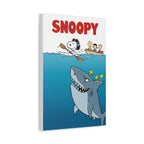 Snoopy Jaws Remake Canvas