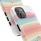 Pastel Stripe Peanuts Phone Case