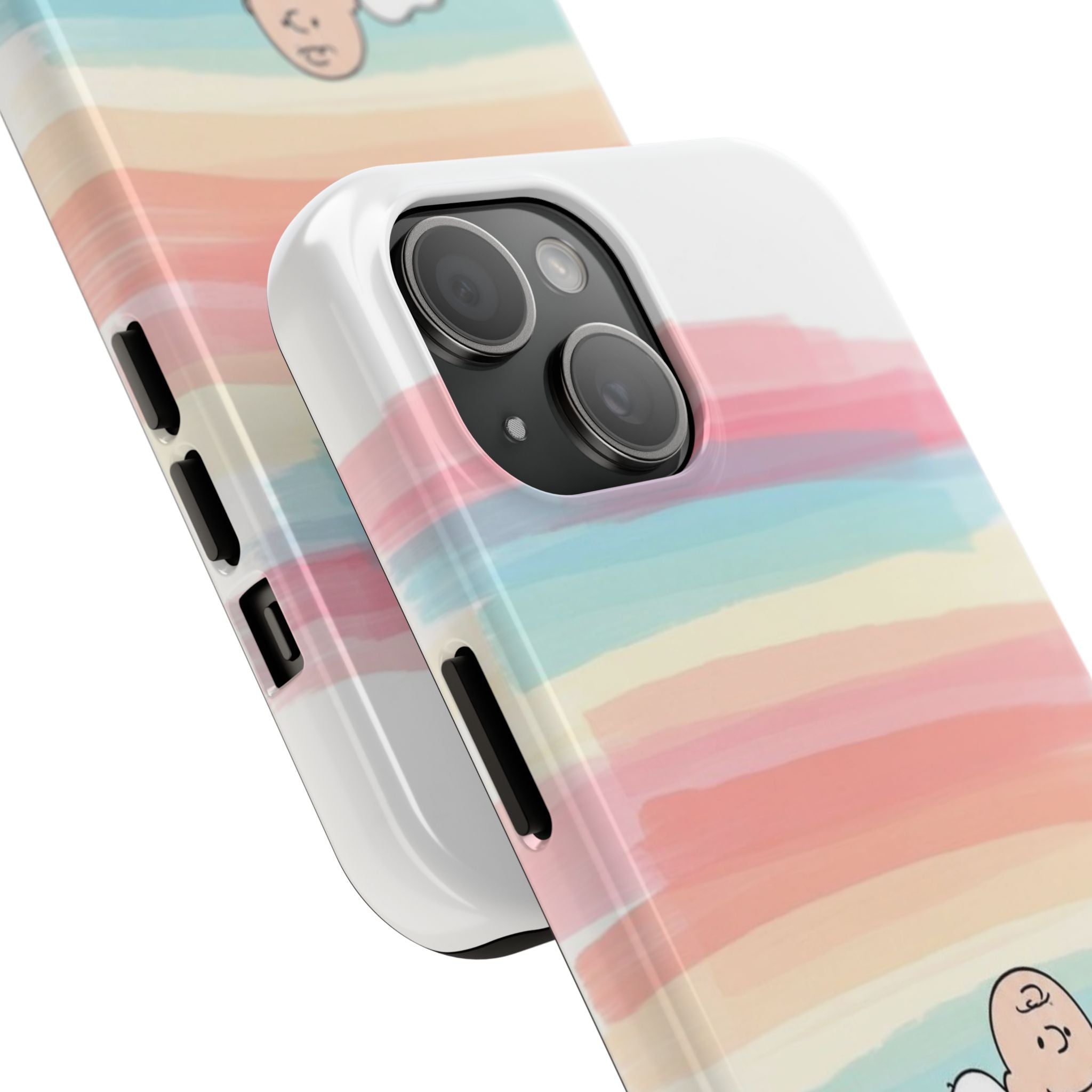Pastel Stripe Peanuts Phone Case
