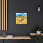 Snoopy Wheat Field Canvas