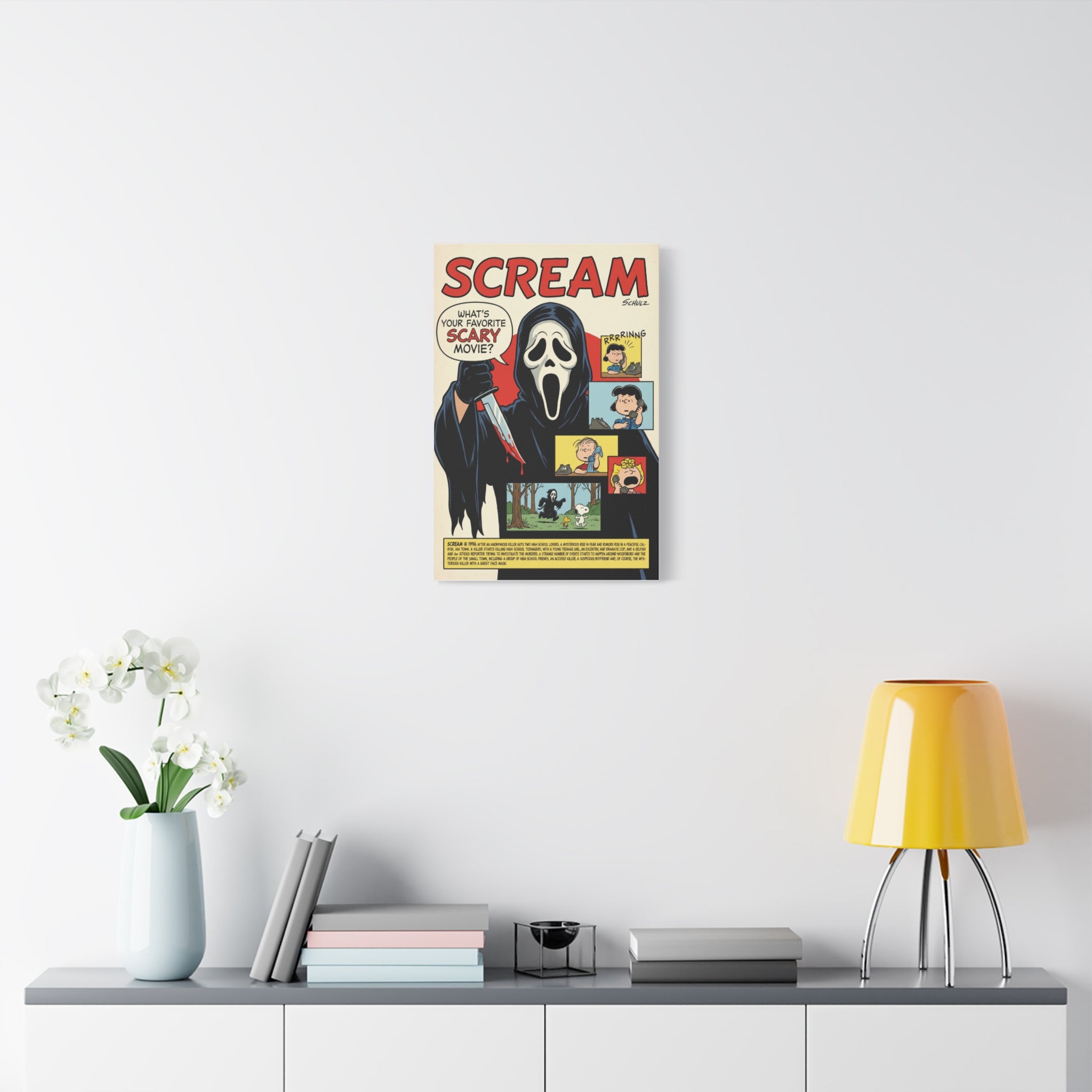 Snoopy Scream Parody Canvas