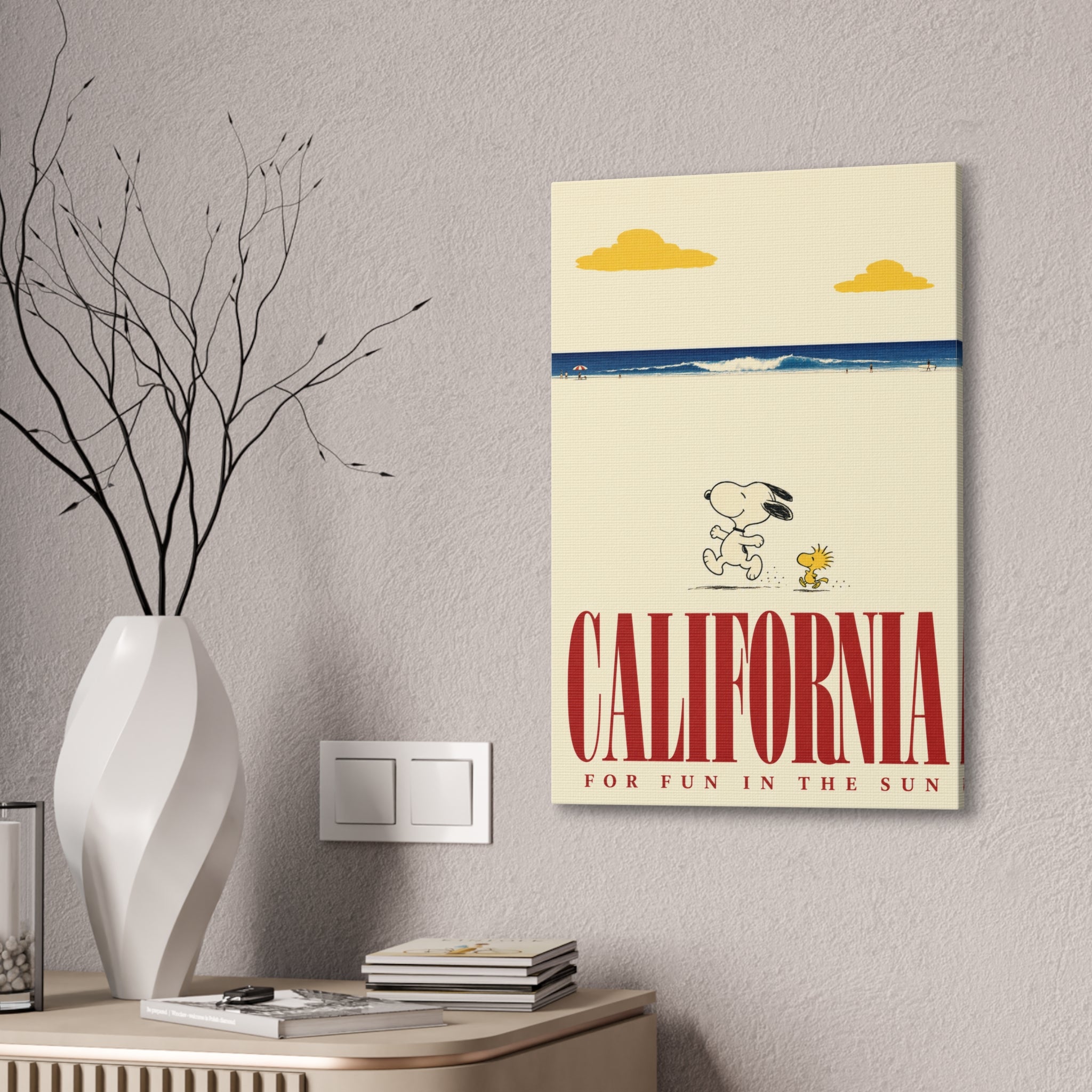 Woodstock California Beach Canvas