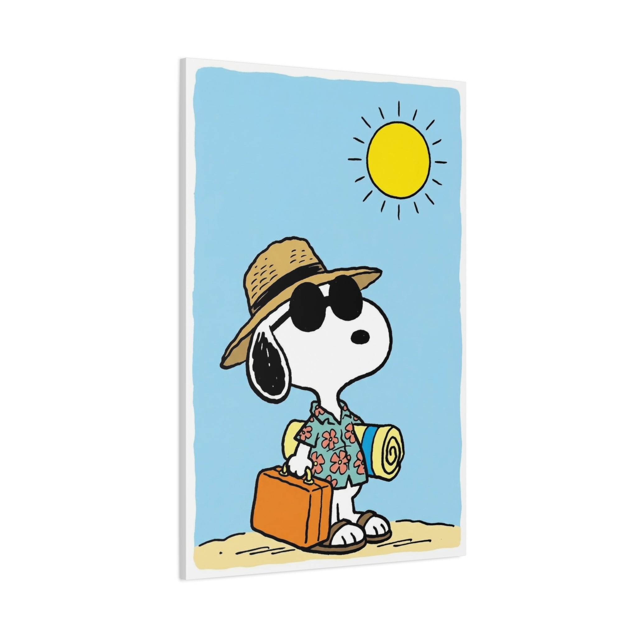 Snoopy Beach Vacation Canvas