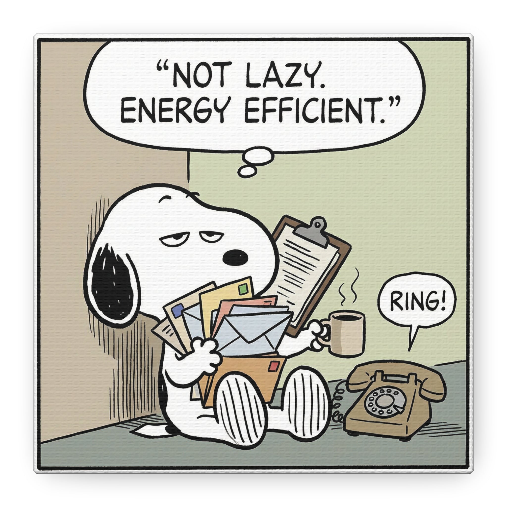 Energy Efficient Snoopy Canvas