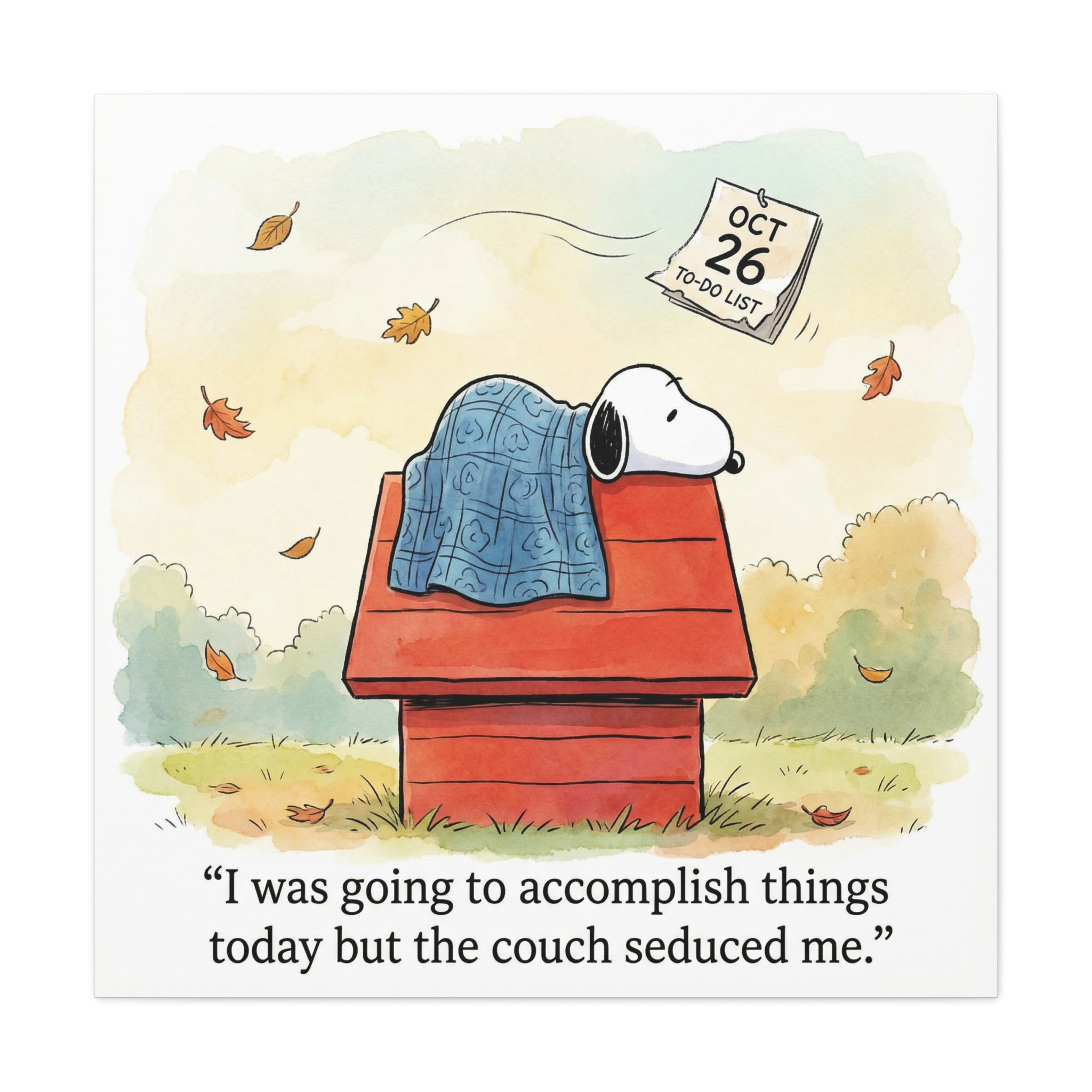 Couch Seduced Me Canvas