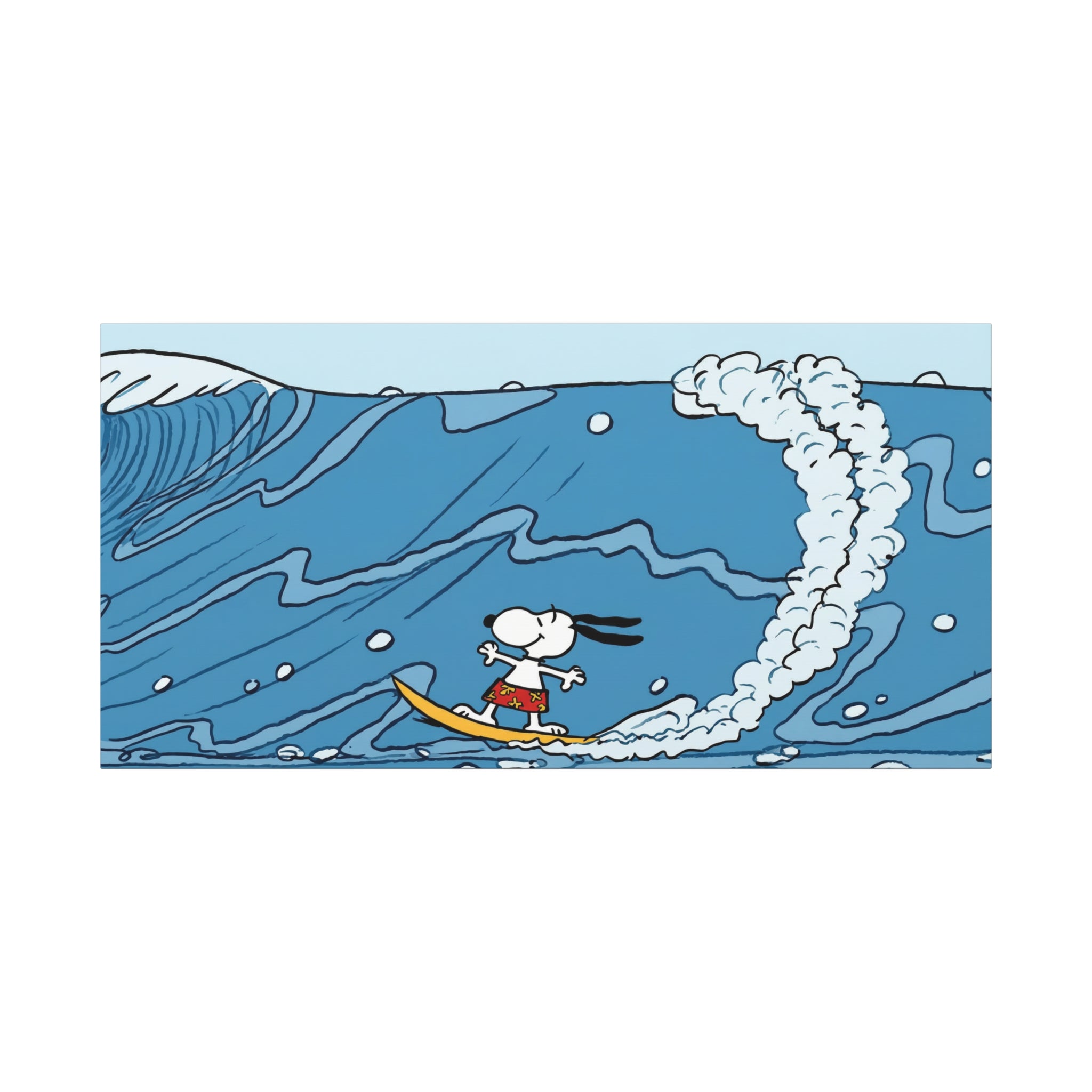 Surfing Snoopy Canvas