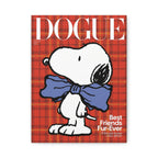 Snoopy Dogue Plaid Canvas