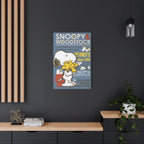 Snoopy Woodstock Poster Canvas