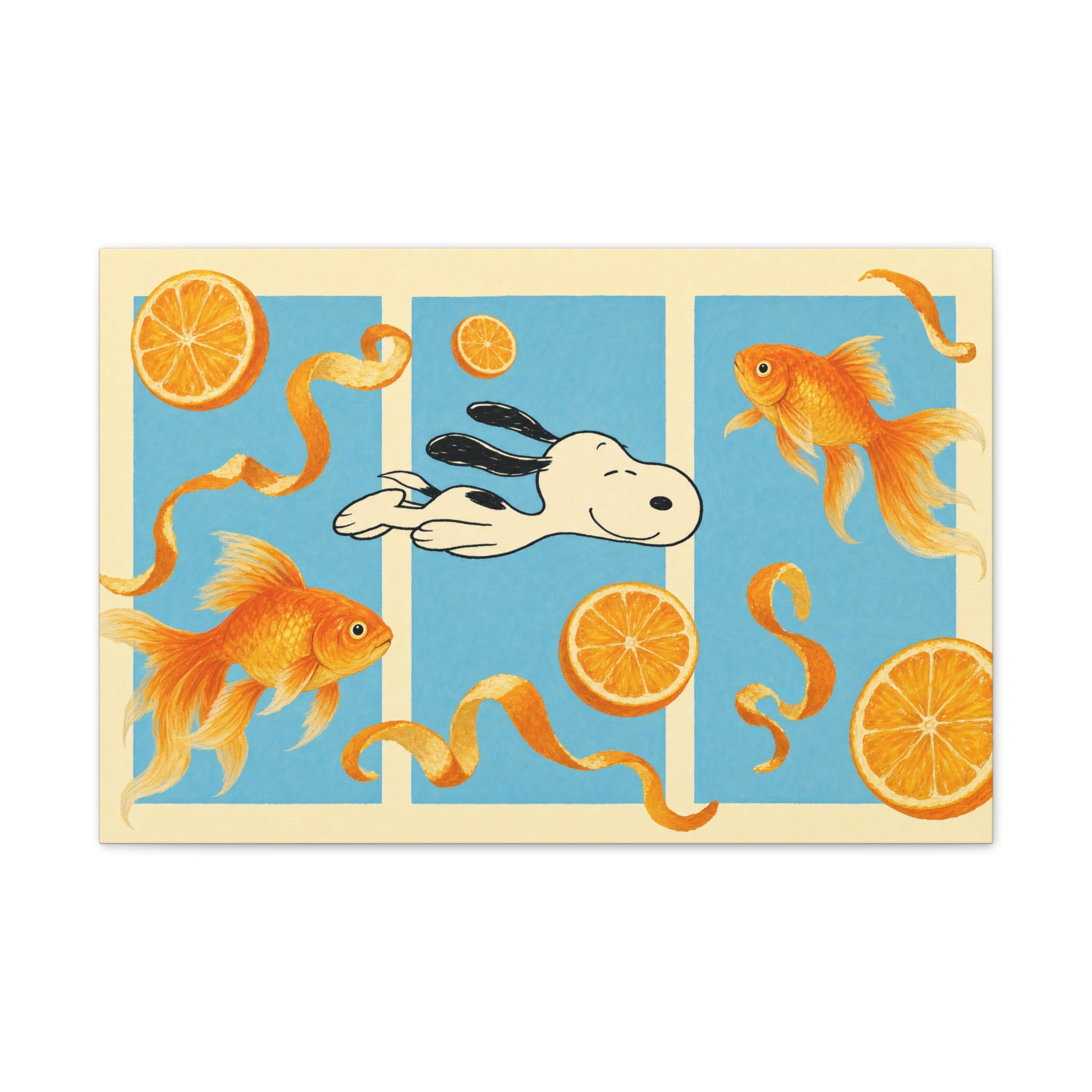 Goldfish Swim Canvas