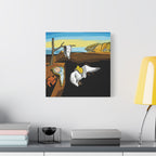 Melting Clocks Snoopy Canvas