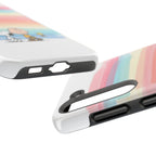 Pastel Stripe Peanuts Phone Case