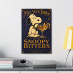 Snoopy Bitters Cocktail Canvas