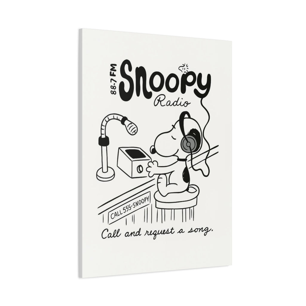 Snoopy Radio Canvas
