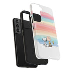 Pastel Stripe Peanuts Phone Case