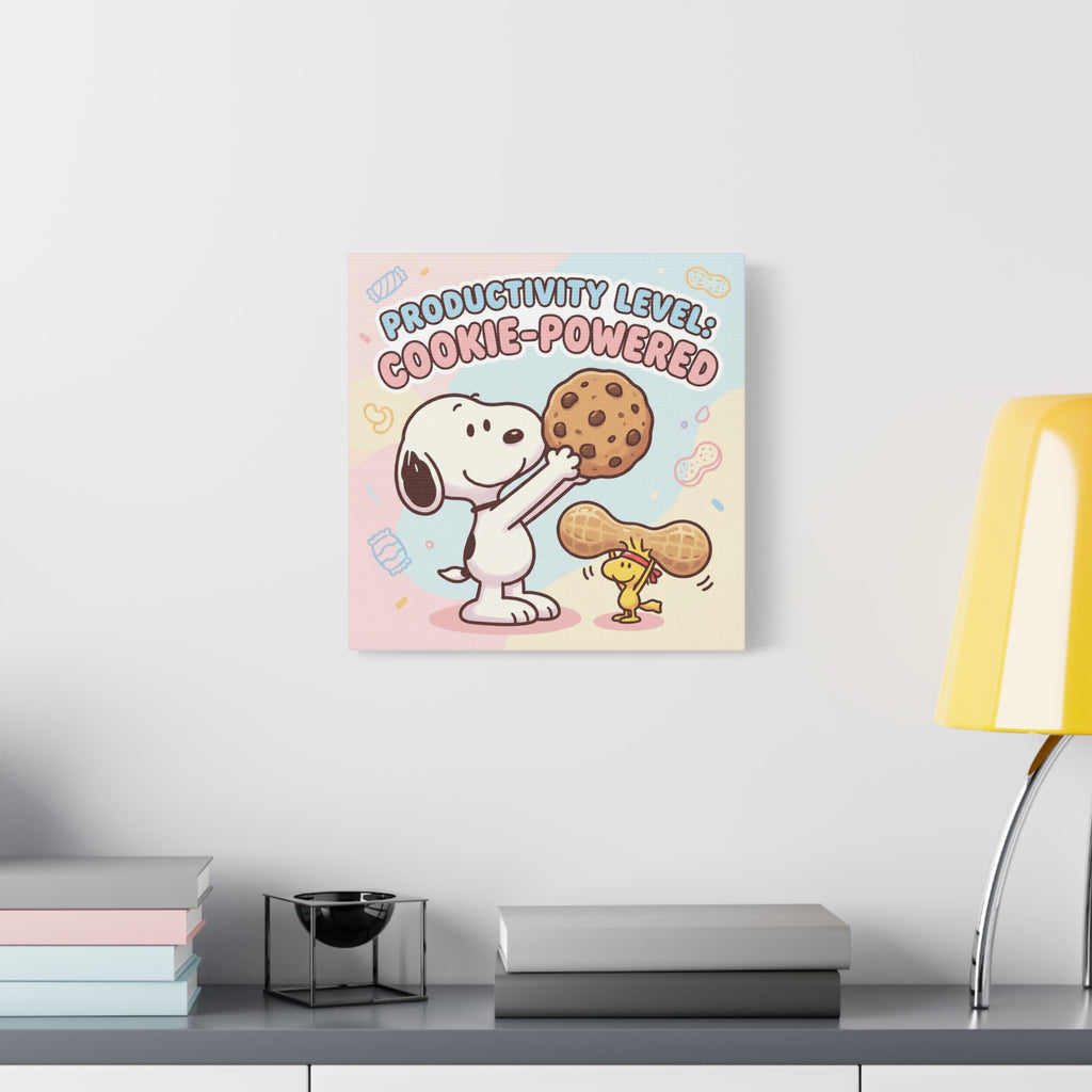 Cookie Powered Snoopy Canvas